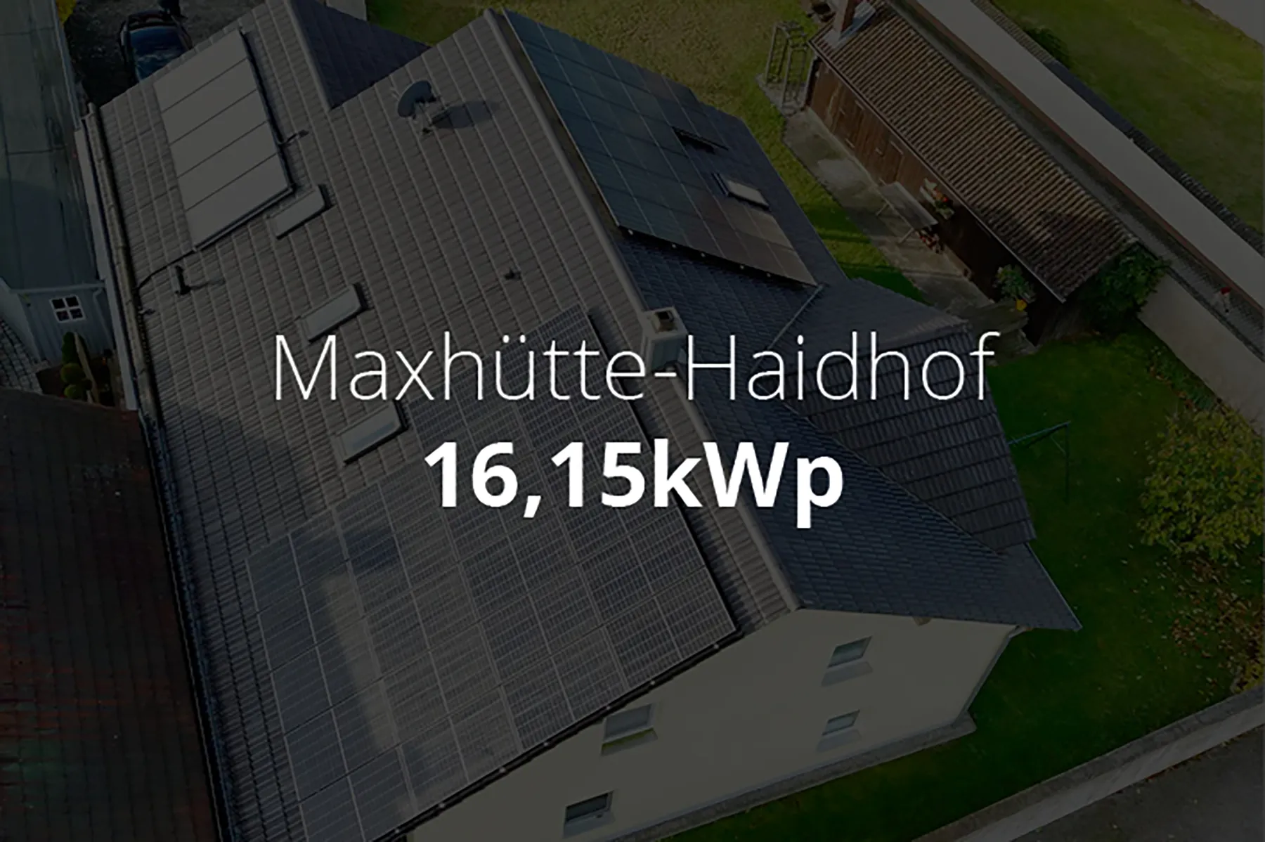 PV-Anlage Maxhütte-Haidhof 16,15 kWp-aktiv
