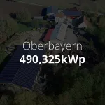 PV-Anlage Oberbayern 490,325 kWp-aktiv