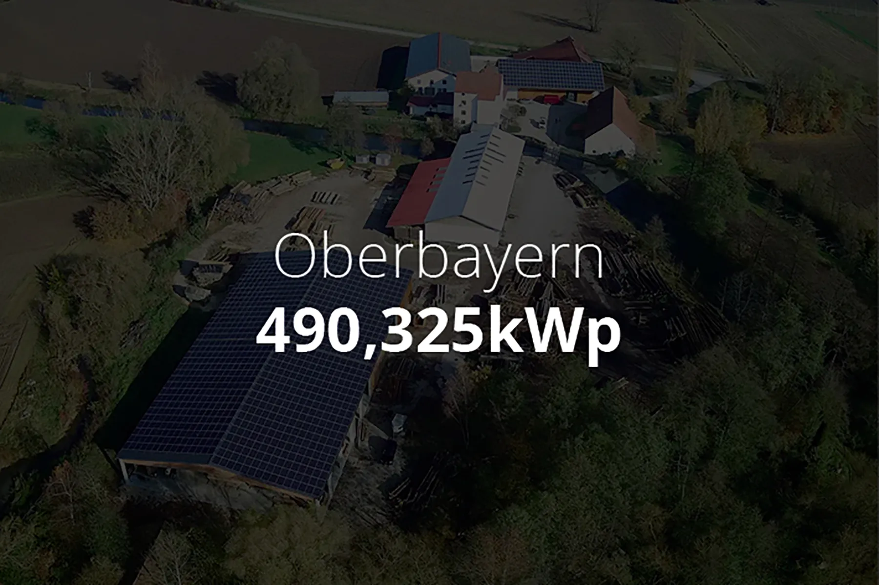 PV-Anlage Oberbayern 490,325 kWp-aktiv