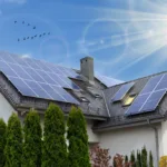 Haus mit Photovoltaik Dachanlage