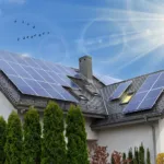 Haus mit Photovoltaik Dachanlage